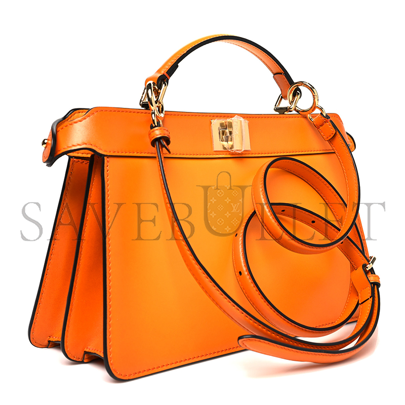 FENDI VITELLO KING TAMPONATO MEDIUM PEEKABOO I SEE U EAST WEST SATCHEL CLEMENTINE 8BN323AF2HF1DZH (29*18.5*12cm)